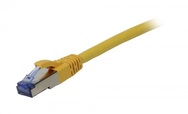 Patchkabel RJ45 CAT6A 500Mhz20m gelb SSTPSFTP Komponent getestetGHMT certified AWG26 Synergy 21