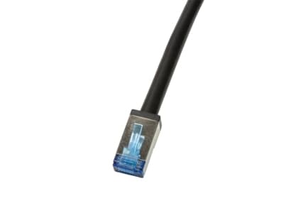 LogiLink Professional - Liitäntäkaapeli - RJ-45 (uros) - RJ-45 (uros) - 50 cm - SFTP - CAT 6a - halogeeniton, ulkokäyttöön - musta