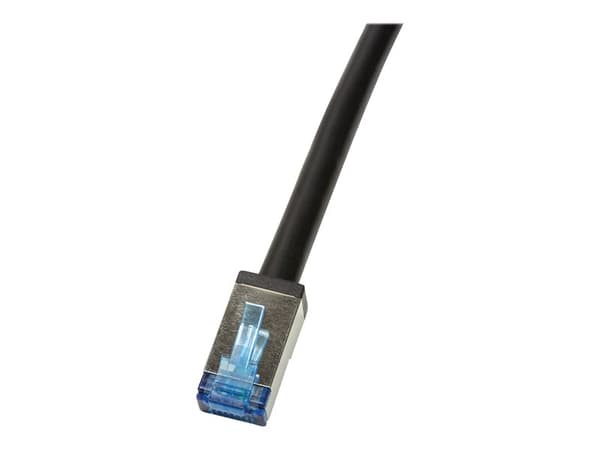 LogiLink Professional - Liitäntäkaapeli - RJ-45 (uros) - RJ-45 (uros) - 50 cm - SFTP - CAT 6a - halogeeniton, ulkokäyttöön - musta