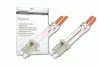 DIGITUS - Koblingskabel - LC multimodus (hann) til LC multimodus (hann) - 3 m - fiberoptisk - 50 / 125 mikroner - OM2 - halogenfri - oransje