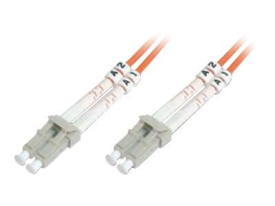 DIGITUS - Koblingskabel - LC multimodus (hann) til LC multimodus (hann) - 3 m - fiberoptisk - 50 / 125 mikroner - OM2 - halogenfri - oransje