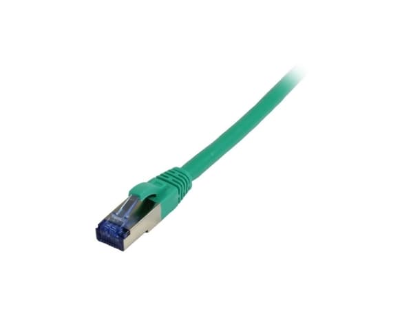 Patchkabel RJ45 CAT6A 500Mhz 3m grün SSTPSFTP TPELSZHSuperflex AWG26 Synergy 21