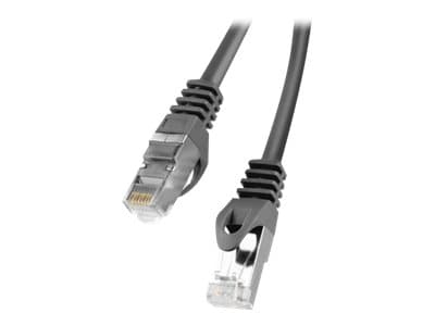 Lanberg - Koblingskabel - RJ-45 (hann) til RJ-45 (hann) - 25 cm - foliebelagt uskjermet tvinnet kabelpar (F/UTP) - CAT 6 - uten hindringer, formstøpt