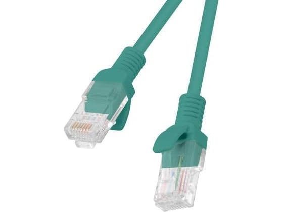 Lanberg - Liitäntäkaapeli - RJ-45 (uros) RJ-45 (uros) - 50 cm - UTP - CAT 5e - muotoiltu, solmuton, säikeistetty - vihreä, RAL 6024