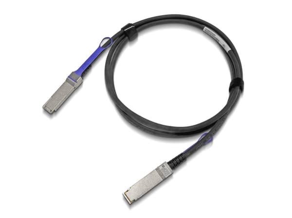 Mellanox 100GbE QSFP28 Direct Attach Copper Cable - 100GBase direktkopplingskabel - QSFP28 till QSFP28 - 5 m - dubbelaxlad - SFF-8665 - passiv - svar