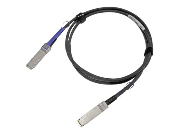 Mellanox 100GbE QSFP28 Direct Attach Copper Cable - Direkte 100GBase-koblingskabel - QSFP28 til QSFP28 - 5 m - toakset - SFF-8665 - passiv - svart -