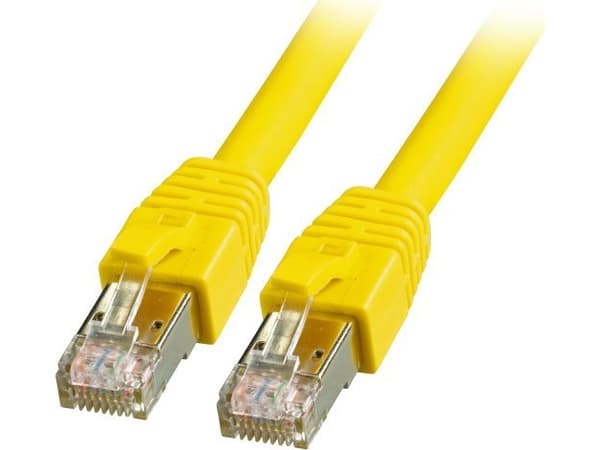 EFB-Elektronik RJ45 patchkabel Kat.8.1 S/FTP LSZH BC gul 0.5m Produsent: EFB Elektronik (K5528GE.0.5)