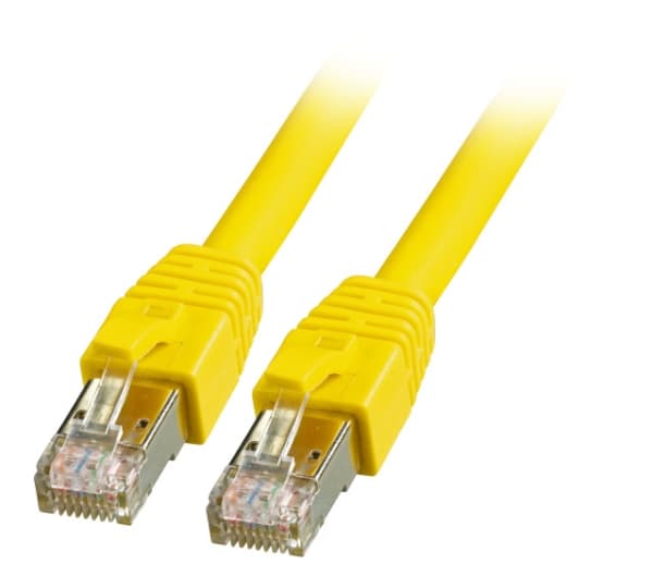EFB-Elektronik RJ45 patchkabel Kat.8.1 S/FTP LSZH BC gul 0.5m Produsent: EFB Elektronik (K5528GE.0.5)