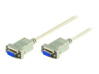 MicroConnect - Seriell kabel - DB-9 (hunn) til DB-9 (hunn) - 2 m