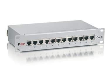 Equip 208014, Gigabitti Ethernet, 1000 Mbit/s, RJ-45, Cat6, Cat6e, Harmaa, Terästä