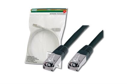 DIGITUS Premium - Koblingskabel - RJ-45 (hann) til RJ-45 (hann) - 2 m - SFTP - CAT 5e - med støvel - svart