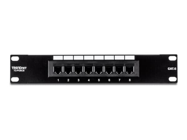 TRENDnet - Koblingspanel - CAT 6 - 8 porter