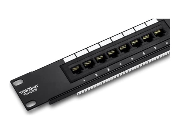 TRENDnet - Koblingspanel - CAT 6 - 8 porter