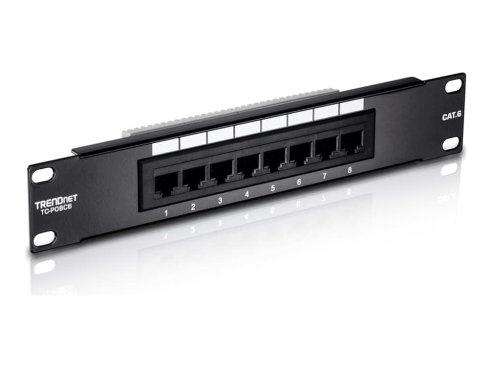 TRENDnet - Patch-panel - CAT 6 - 8 portar