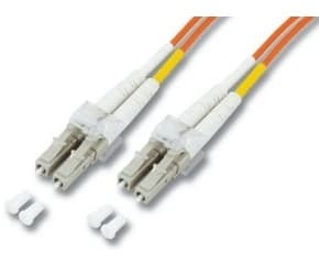 M-CAB - Koblingskabel - LC multimodus (hann) til LC multimodus (hann) - 1 m - fiberoptisk - simpleks - 50 / 125 mikroner - OM3 - akvamarin