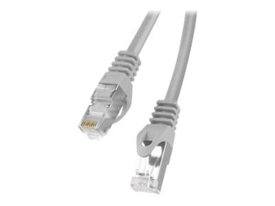 Lanberg - Patch-kabel - RJ-45 (hane) till RJ-45 (hane) - 3 m - FTP - CAT 6 - hakfri, formpressad, tvinnad - grå, RAL 7035