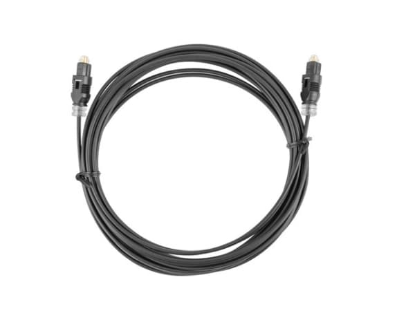 Lanberg - Digital audiokabel (optisk) - TOSLINK hann til TOSLINK hann - 3 m - fiberoptisk - svart