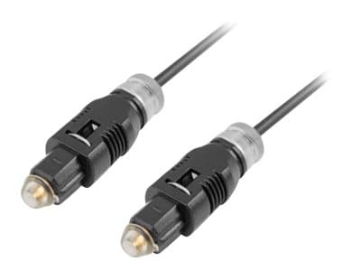 Lanberg - Digital audiokabel (optisk) - TOSLINK hann til TOSLINK hann - 3 m - fiberoptisk - svart