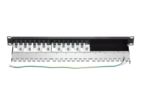 TRENDnet TC-P16C6AS - Koblingspanel - rackmonterbar - CAT 6a - STP - RJ-45 X 16 - 1U