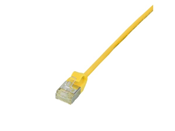 LogiLink SlimLine - Koblingskabel - RJ-45 (hann) til RJ-45 (hann) - 2 m - SSTP, PiMF - CAT 6a - med støvel, halogenfri, formstøpt, uten hindringer -