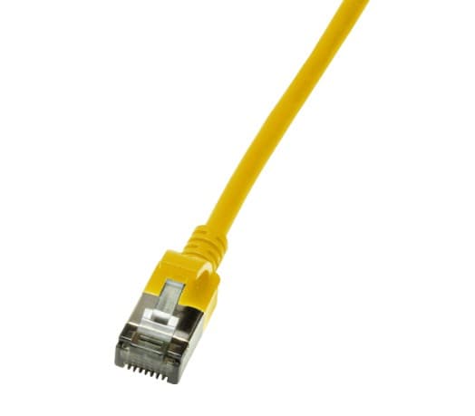 LogiLink SlimLine - Koblingskabel - RJ-45 (hann) til RJ-45 (hann) - 2 m - SSTP, PiMF - CAT 6a - med støvel, halogenfri, formstøpt, uten hindringer -