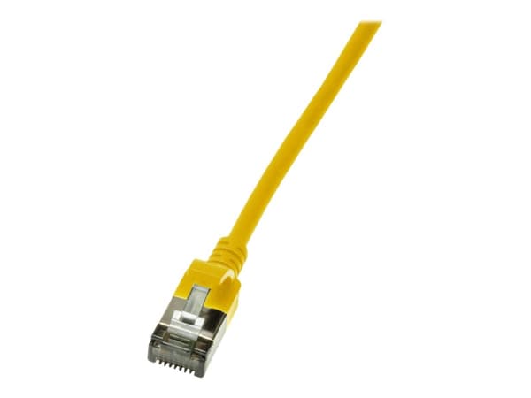 LogiLink SlimLine - Koblingskabel - RJ-45 (hann) til RJ-45 (hann) - 2 m - SSTP, PiMF - CAT 6a - med støvel, halogenfri, formstøpt, uten hindringer -