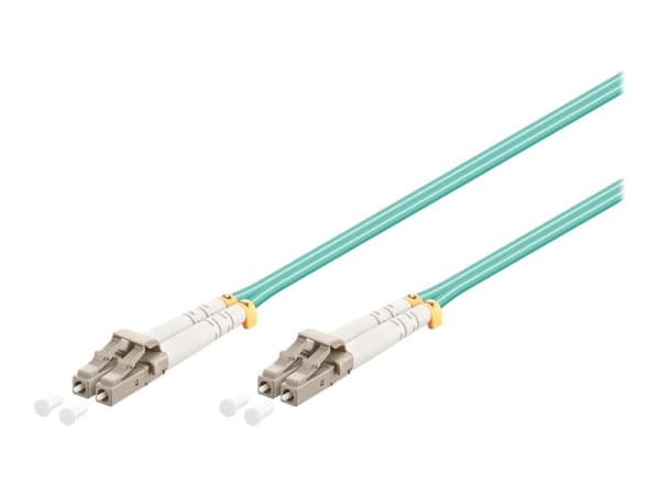 MicroConnect - Nettverkskabel - LC/UPC-multimodus (hann) til LC/UPC-multimodus (hann) - 10 m - fiberoptisk - 50 / 125 mikroner - OM3 - aqua-blå