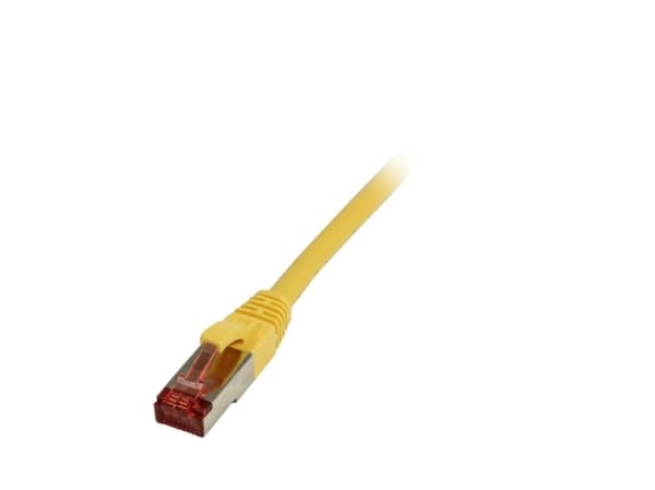 Patchkabel RJ45, CAT6 250Mhz,10m gelb, S-STP(S/FTP),TPE(Superflex), Synergy 21,