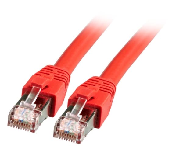 EFB Elektronik K5528RT.0.5, 0,5 m, Cat8.1, S/FTP (S-STP), RJ-45, RJ-45, Rød