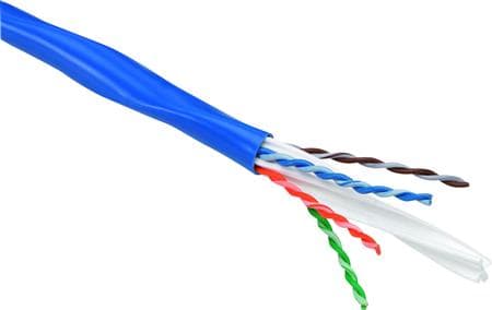 Datakabel NETCONNECT kat 6A U/UTP 500 MHz (4x2xAWG23) 305m tromle, farve: blå LSZH kappe, CPR: Dca s2-d2-a1, type: CS44Z3 - (305 meter)