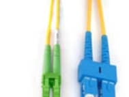 MicroConnect - Nettverkskabel - SC/APC-enkeltmodus (hann) til LC/UPC-enkeltmodus (hann) - 5 m - fiberoptisk - 9 / 125 micron - OS1 - gul