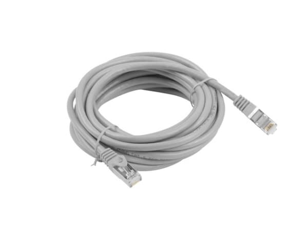 Lanberg - Koblingskabel - RJ-45 (hann) til RJ-45 (hann) - 5 m - foliebelagt uskjermet tvinnet kabelpar (F/UTP) - CAT 6 - flertrådet, formstøpt, uten