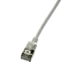 Pikkukuva 5 / 5: LogiLink SlimLine - Patchkabel - RJ-45 (han) til RJ-45 (han) - 30 cm - SSTP, PiMF - CAT 6a - booted, halogenfri, formet, knastfri - grå, RAL 7035