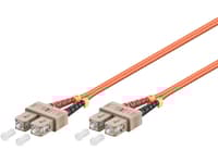 MicroConnect - Nettverkskabel - SC/PC-multimodus (hann) til SC/PC-multimodus (hann) - 3 m - fiberoptisk - 62,5 / 125 mikroner - OM1 - oransje