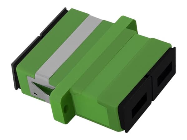 Qoltec Duplex - Kopplingsdon för nätverk - SC/APC enkelläge (hona) till SC/APC enkelläge (hona) - fiberoptisk
