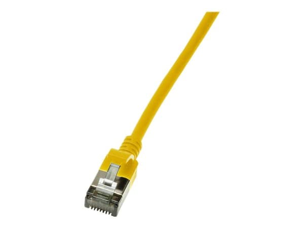LogiLink Ultraflex SlimLine - Koblingskabel - RJ-45 (hann) til RJ-45 (hann) - 0.3 m - 3.8 mm - shielded PIMF - CAT 6a - med støvel, halogenfri, forms