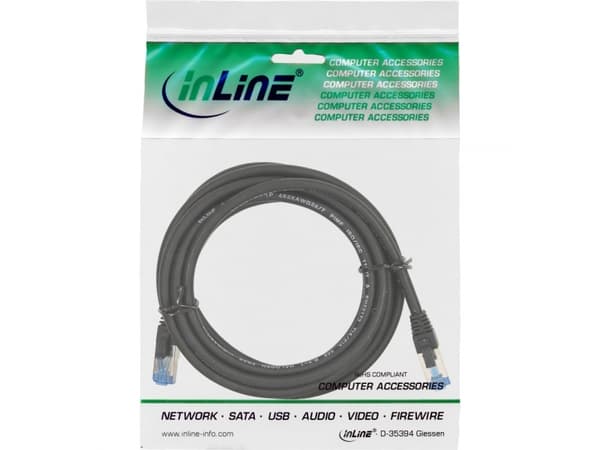 InLine 4043718189243, 0,5 m, Cat6a, S/FTP (S-STP), RJ-45, RJ-45