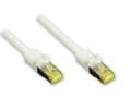 Miniatyrbilde 2 av 2: Good Connections RJ45 Patch Cable withCat.7 RohCable and Rastnasenschutz (RNS), S/FTP, PiMF, halogen free, 600MHz, OFC, white, 1m, Good Connections (