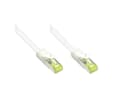Miniatyrbilde 1 av 2: Good Connections RJ45 Patch Cable withCat.7 RohCable and Rastnasenschutz (RNS), S/FTP, PiMF, halogen free, 600MHz, OFC, white, 1m, Good Connections (