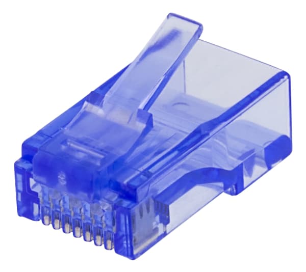 Deltaco MD-116, RJ-45, Sininen, Läpinäkyvä, Cat6, U/UTP (UTP), 20 kpl