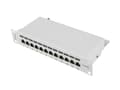 Miniatyrbilde 4 av 5: Lanberg PPF5-9012-S - Koblingspanel - rackmonterbar - CAT 5e - STP - RJ-45 X 12 - grå, RAL 7035 - 1U - 10"