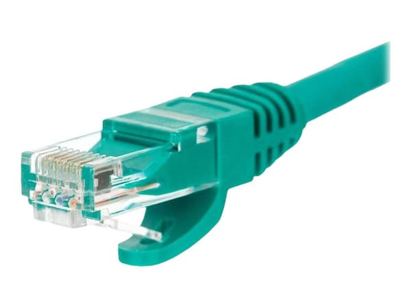 Netrack - Koblingskabel - RJ-45 (hann) til RJ-45 (hann) - 25 cm - UTP - CAT 5e - formstøpt, uten hindringer - grønn