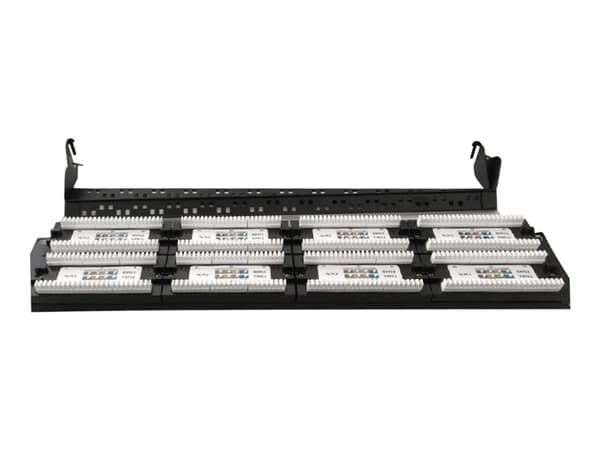 Gembird NPP-C648CM-001 - Patchpanel med kabelstyring - CAT 6 - svart - 2U - 19" - 48 porter