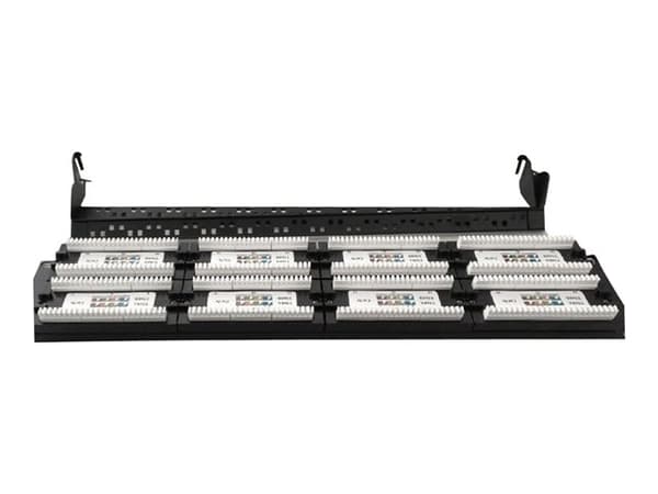 Gembird NPP-C648CM-001 - Patchpanel med kabelstyring - CAT 6 - svart - 2U - 19" - 48 porter