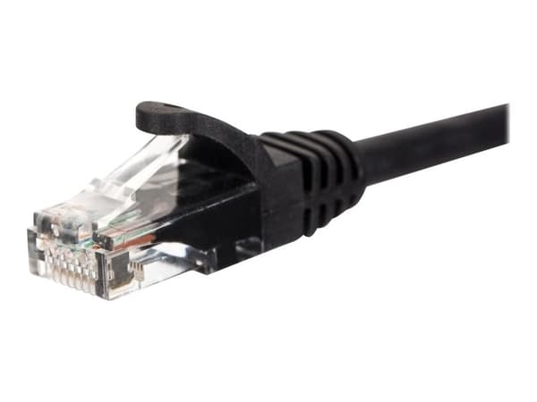 Netrack - Koblingskabel - RJ-45 (hann) til RJ-45 (hann) - 50 cm - UTP - CAT 6 - formstøpt, uten hindringer - svart