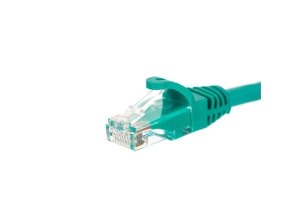 Netrack - Liitäntäkaapeli - RJ-45 (uros) - RJ-45 (uros) - 3 m - UTP - CAT 5e - muotoiltu, solmuton - vihreä