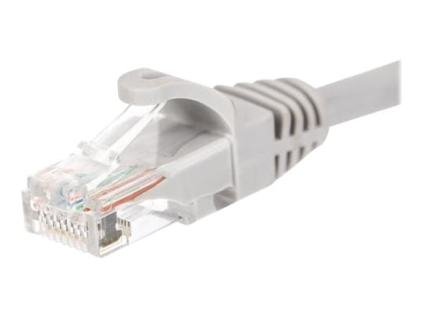 Netrack - Patch-kabel - RJ-45 (hane) till RJ-45 (hane) - 3 m - UTP - CAT 5e - formpressad, hakfri - grå