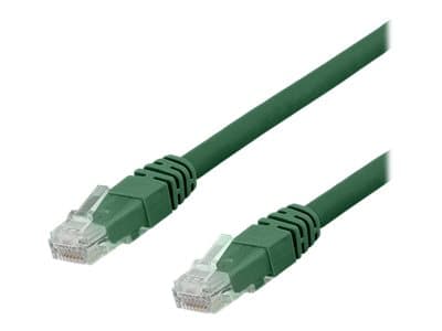 DELTACO TP-65GAU - Liitäntäjohto - RJ-45 (uros) RJ-45 (uros) - 5 m - UTP - CAT 6a - halogeeniton, valettu - vihreä
