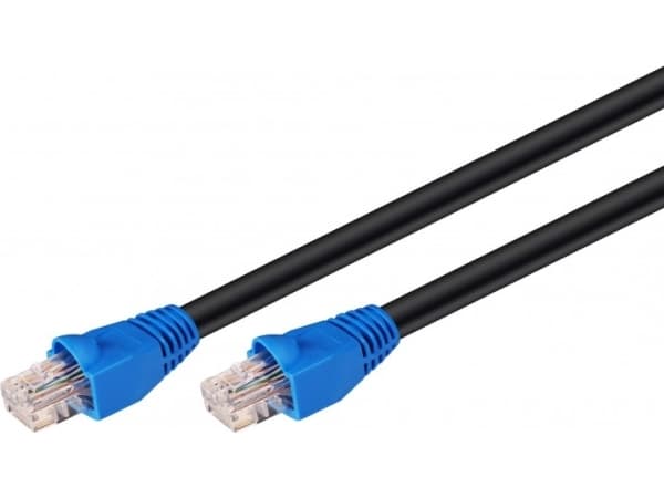 Goobay 94396, 60 m, Cat6, U/UTP (UTP), RJ-45, RJ-45, Svart