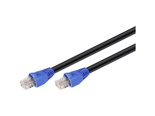 Goobay CAT6 - UTP - 10M - AWG 24 - RJ-45 - Udendørs - Sort
